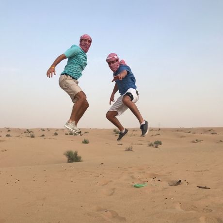 desert jump dubai study abroad students