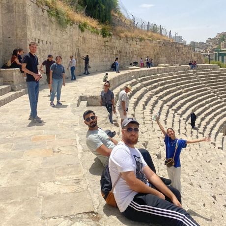 amman jordan students ampitheater