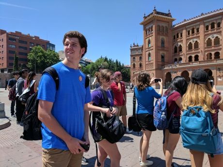 High school summer group excursion in Madrid