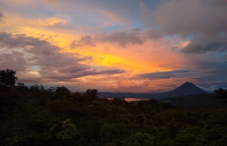 sunset costa rica mountains