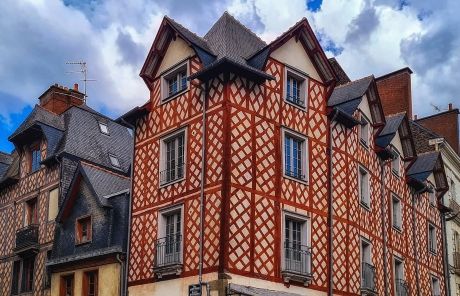 rennes france corner buildings