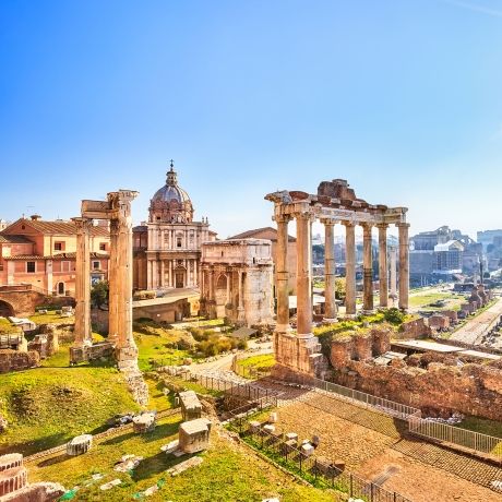 Rome sunny ruins