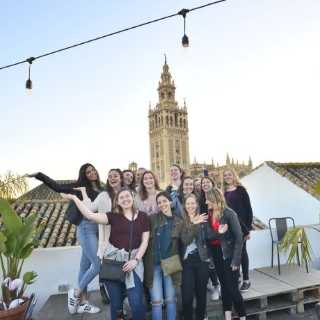 students abroad seville group photo