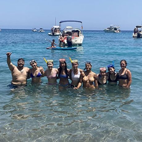 students swimming palma spain abroad