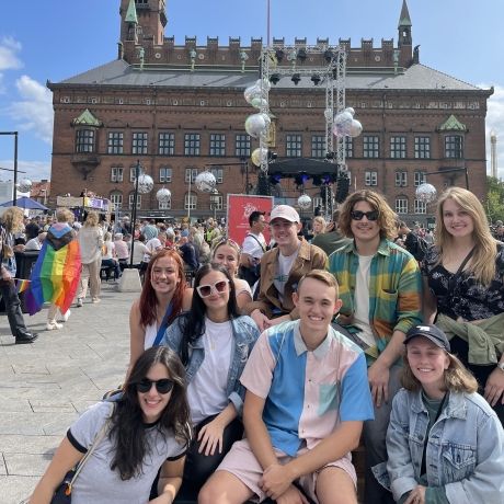 Copenhagen group at pride event