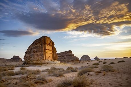 Ruins in the desert of Saudi Arabia