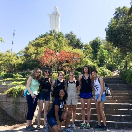 santiago ch students at cristobal