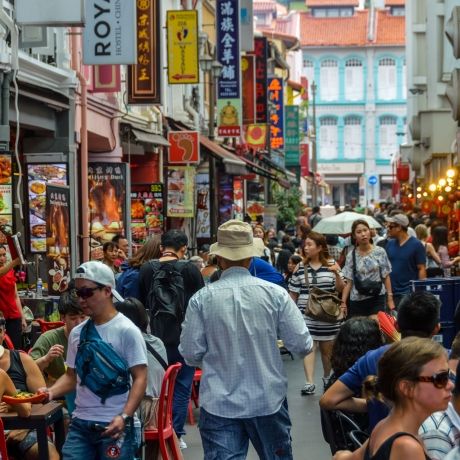 singapore busy street