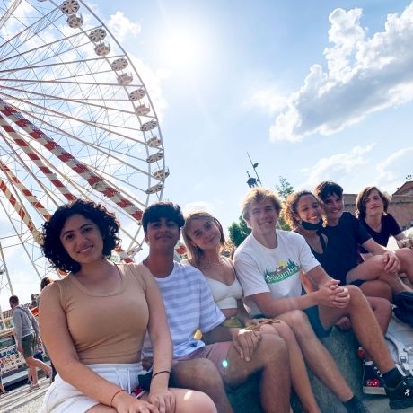 toulouse student at a ferris wheel