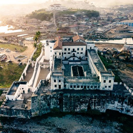 legon cape coast castle aerial