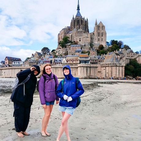 rennes students mont st michel tide pool