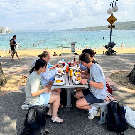 syndey meals lunch on beach