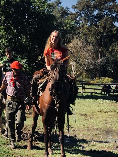 Buenos Aires student horse back riding