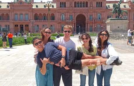 students argentina abroad main square