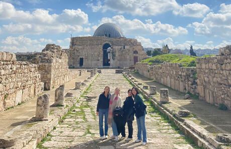 citadel visit abroad amman jordan students