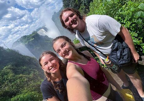 gaborone-students-selfie-victoria-falls