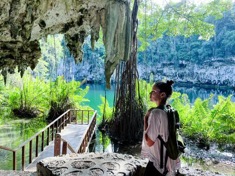 santiago-dr-woman-cenote-hike