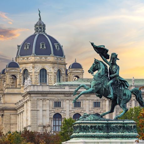 Statue of Archduke Charles on Heldenplatz in Vienna, Austria