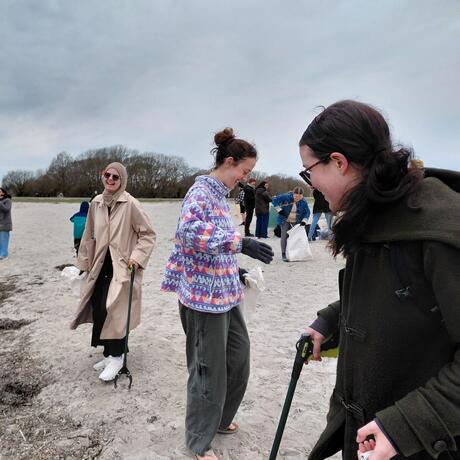 CIEE students beach cleanup volunteering in Copenhagen