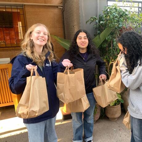 Students volunteering in Rabat