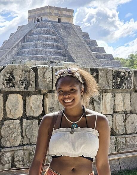 merida-female-student-smiling-chichen-itza
