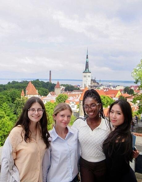 tallinn-four-female-students-stenbeck-house-balcony