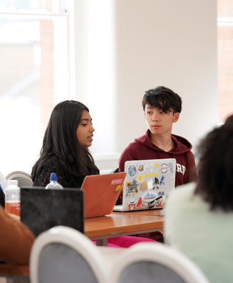 dublin students in conference center room