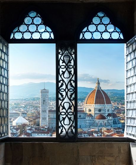 Florence duomo through window