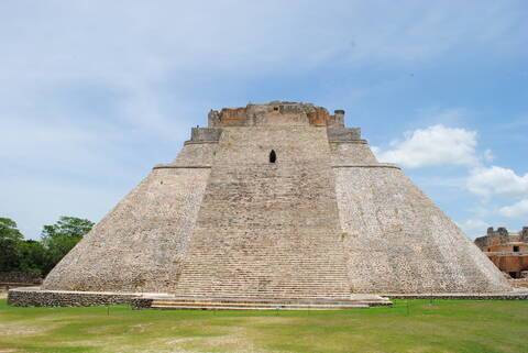 A view of the Pyramid of the Magician