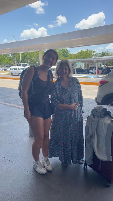 student with her host mom - Merida, Yucatan, Mexico