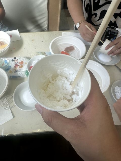 Wax rice pellets in cup for shokuhin
