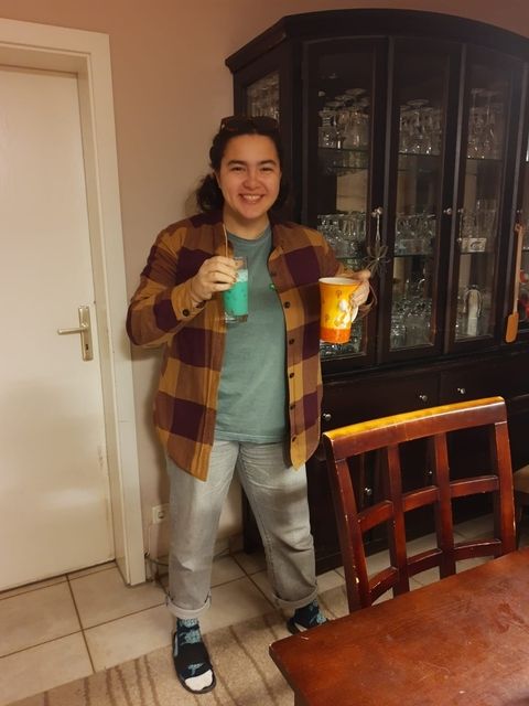 Emiko awaits the change from fall to winter