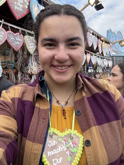 Taking in all the crafts at Oktoberfest