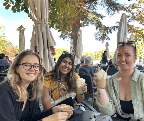 Coffee with Friends in Retiro Park
