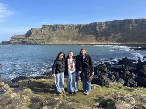 Students on hike in Ireland while spending a high school semester abroad