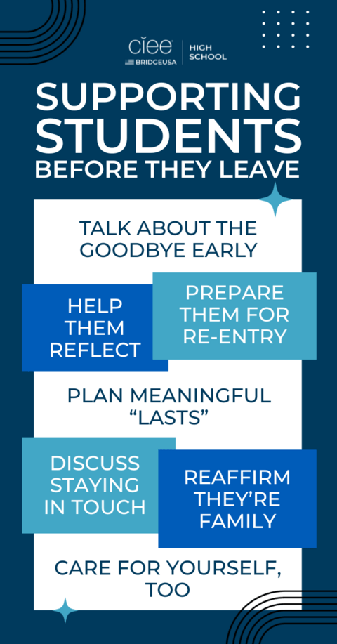 Tips to help host families and exchange students get through reverse culture shock
