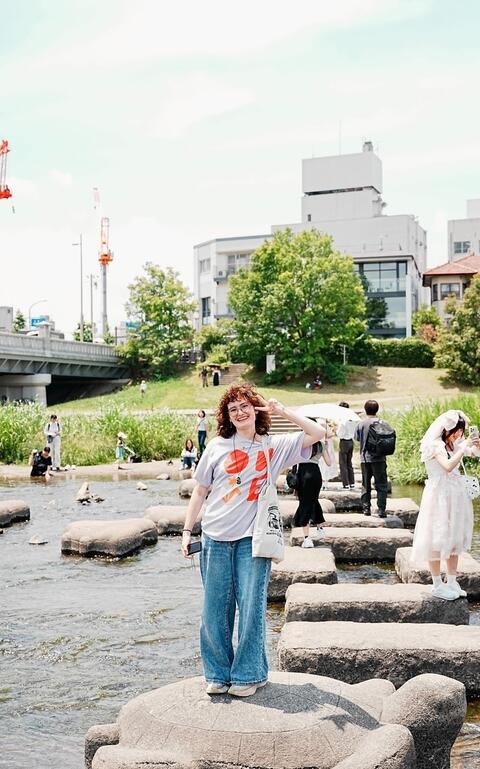 HSSA Intern at Kyoto Kamogawa Delta Steps