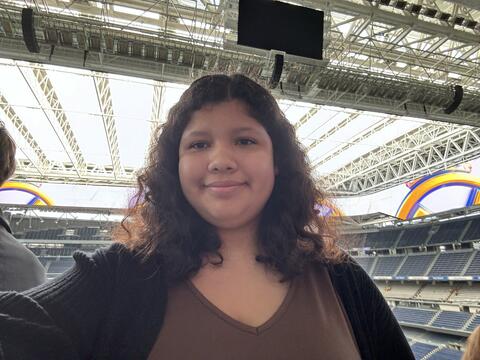 Picture of author in Estadio Bernabeu