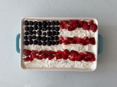 Aanshi T. put together this treat for the Fourth of July.