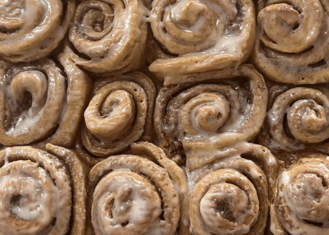 Aanshi T. loves to bake sweets, like these cinnamon rolls.