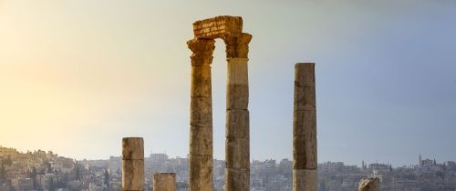 famous landmark in amman jordan desert