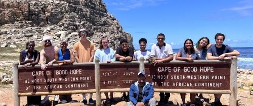 cape town students good hope sign