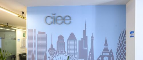 ciee madrid office with logo