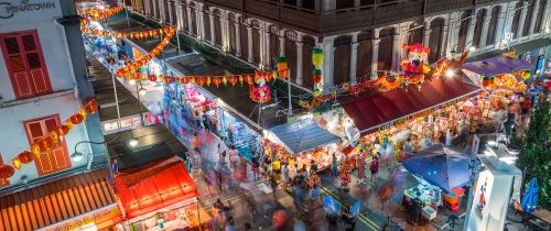 singapore street lanterns and lights