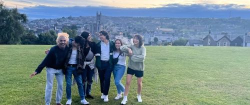 fellowship recipients on hill in ireland