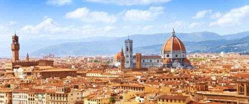 florence italy aerial view