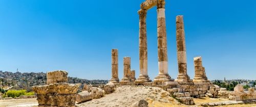 jordan amman citadel sunny