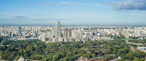 aerial view downtown buenos aires argentina