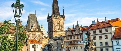 prague Charles Bridge archway