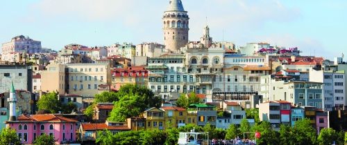 Turkey cityscape by the water